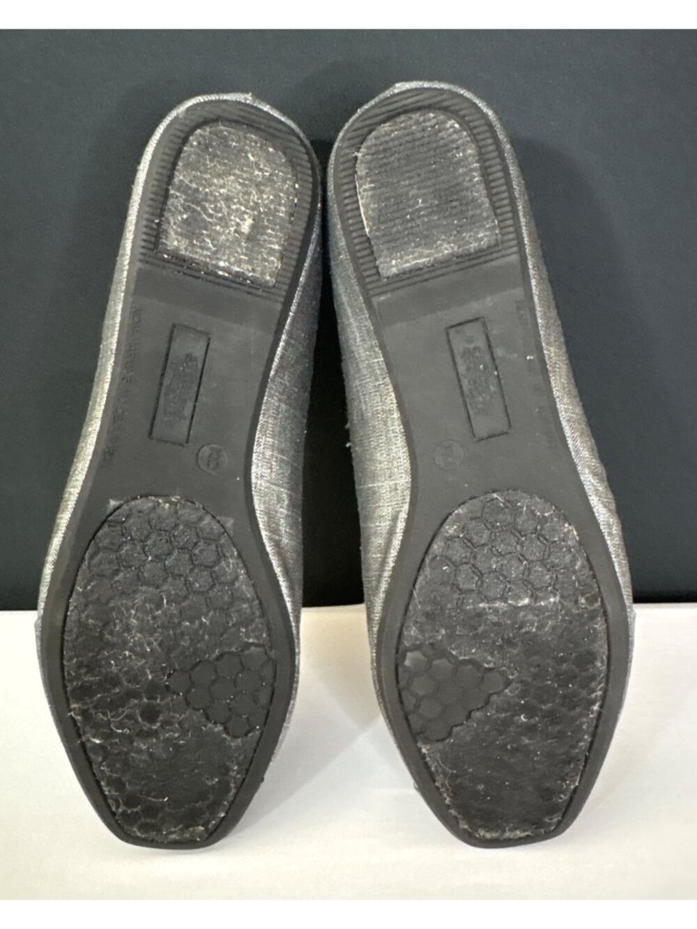 Faded Glory Women's Flats Shimmery Ballet Size 9 Slip-On Shoes Leopard Print - Picture 7 of 9